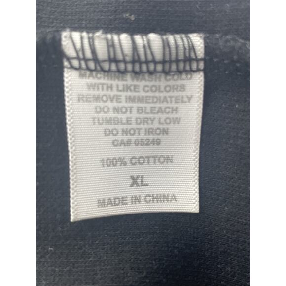 Fripp Island Golf Resort 100% Cotton Men XL 1/4 Zip Pull Over Black Austins Inc - Picture 7 of 7